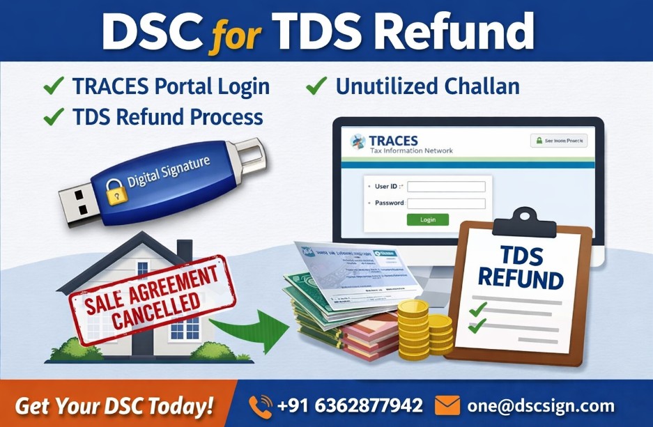 DSC for Tds Refund