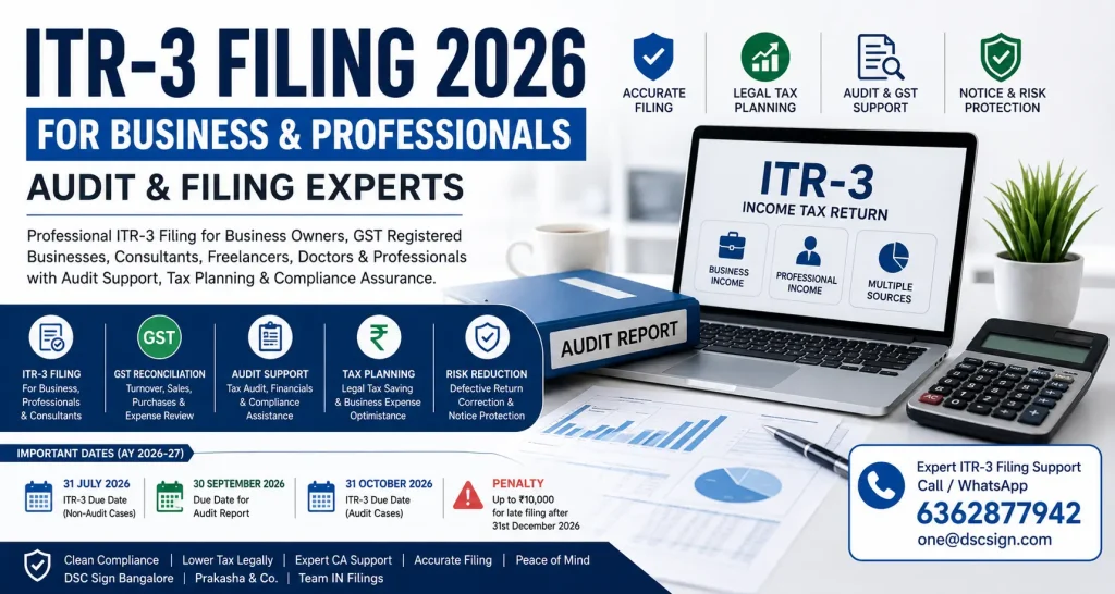 ITR-3 Filing Services