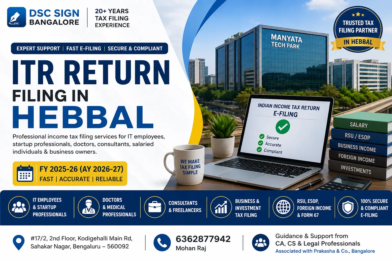 ITR return filing Hebbal