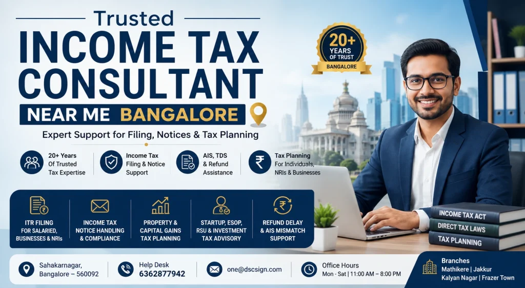 Income Tax Consultant Near Me Bangalore