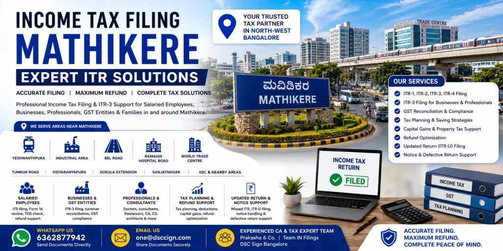 Income Tax Filing Mathikere