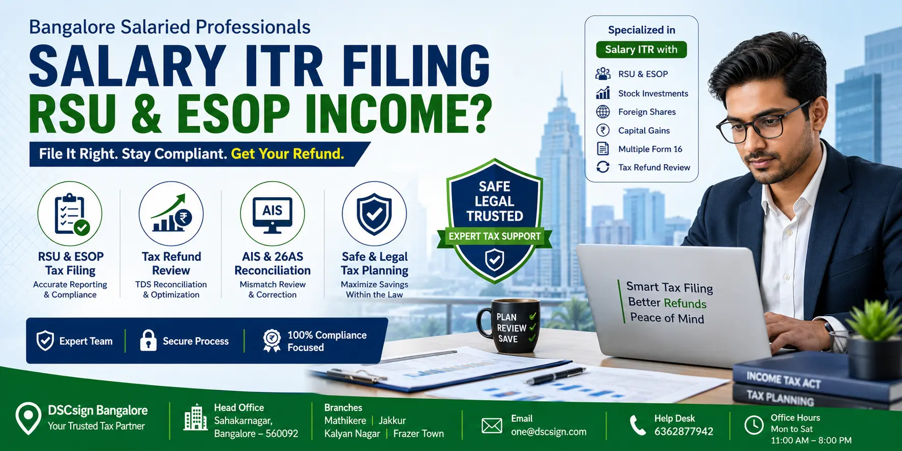 Salary ITR Filing Bangalore