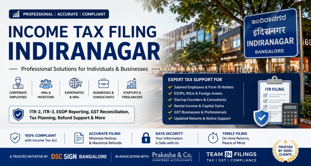 Income Tax filing Indiranagar
