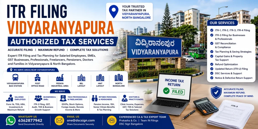 ITR Filing Vidyaranyapura