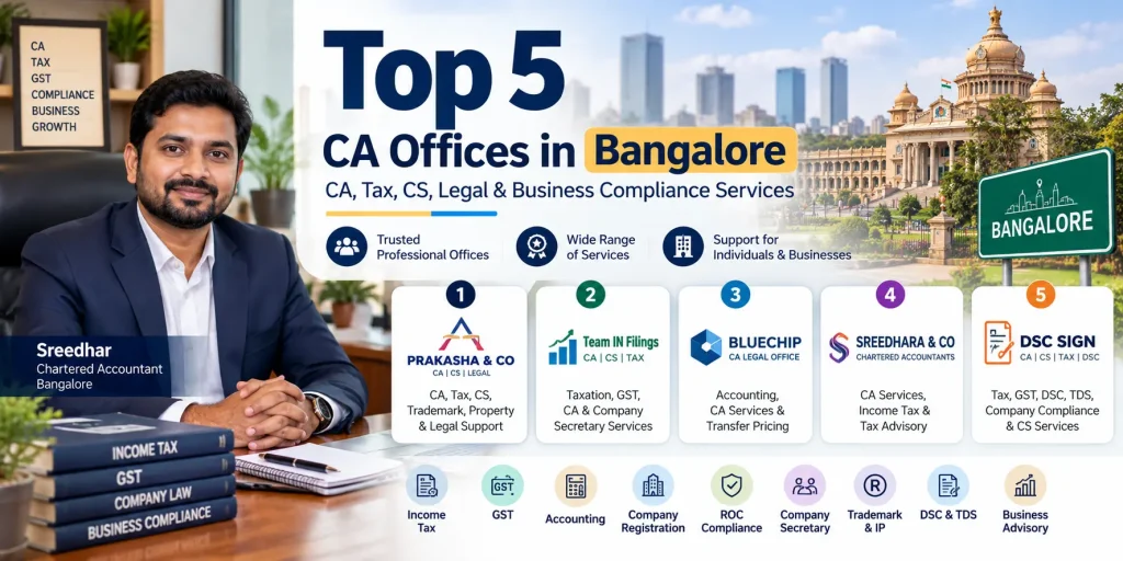 TOP 5 CA offices