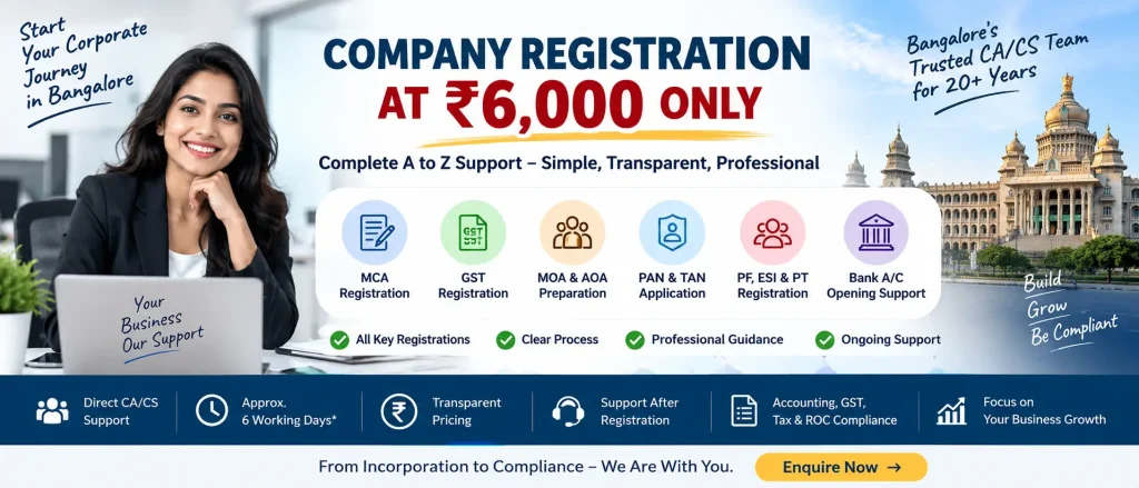 Company Registration at 6000
