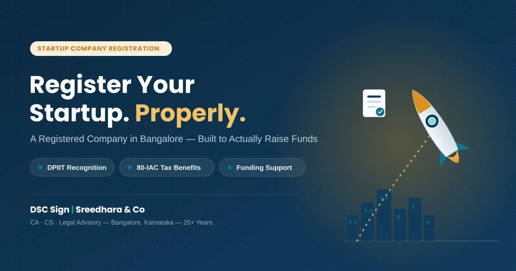 New Startup Company Registration Bangalore